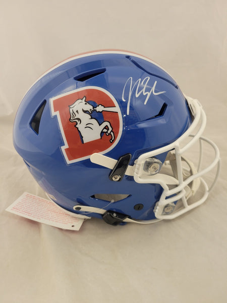 broncos speedflex helmet JOHN LYNCH SIGNED DENVER BRONCOS THROWBACK SPEEDFLEX HELMET BECKETT QR – Super Sports Center