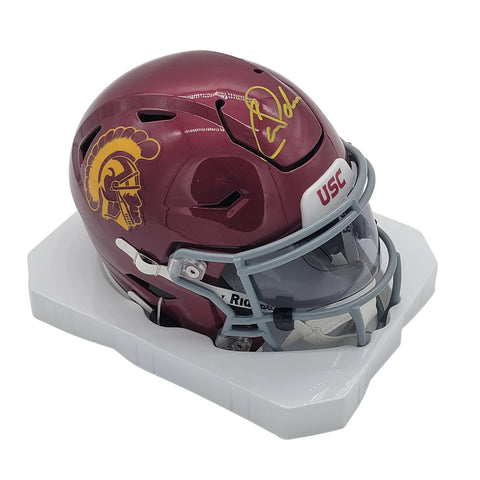 Carson Palmer Autographed USC Trojans MIDI Speed Flex Helmet Beckett Witnessed