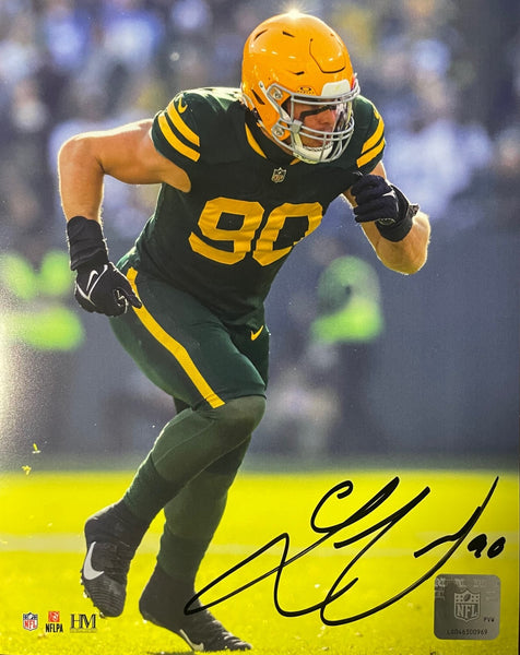 Packers 1st Round Pick Linebacker LUKAS VAN NESS Signed 8x10 Photo #3 AUTO