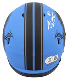 Lions Sam LaPorta Authentic Signed Rave Speed Mini Helmet BAS Witnessed