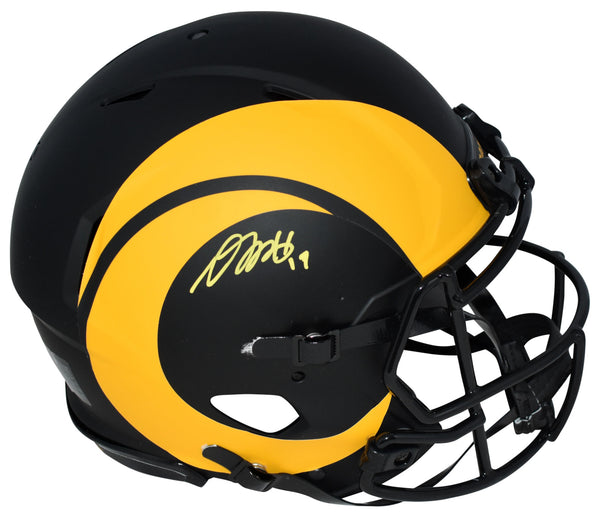 DAVANTE ADAMS SIGNED LOS ANGELES RAMS ECLIPSE AUTHENTIC SPEED HELMET BECKETT