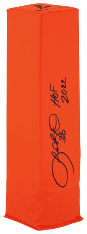 LeRoy Butler Signed BSN Orange Football Endzone Pylon w/HOF 2022 (SCHWARTZ COA)