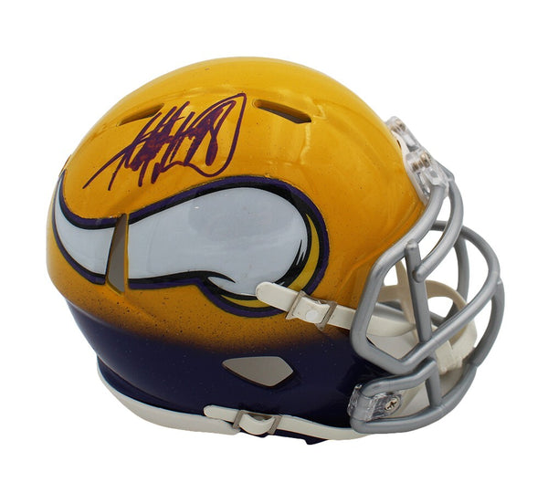 Adrian Peterson Signed Minnesota Vikings Speed Custom NFL Mini Helmet