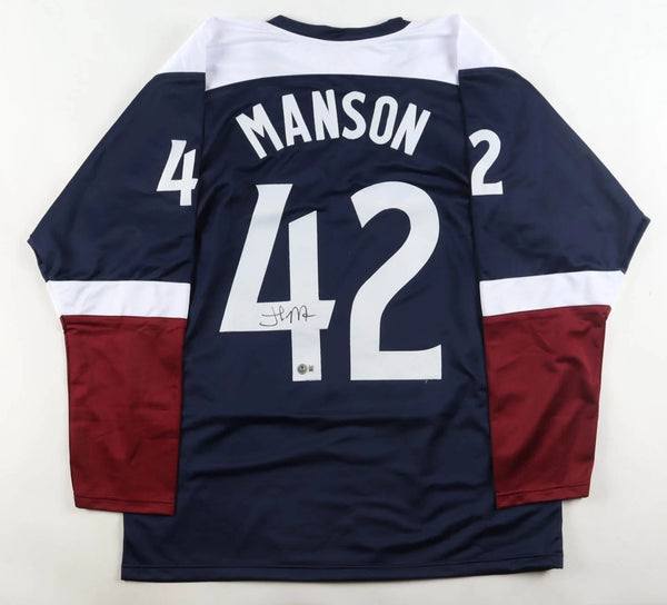 Josh Manson Signed Colorado Avalanche / Rockies Throwback Jersey (Beckett)