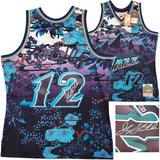 JAZZ JOHN STOCKTON AUTOGRAPHED M&N 1996-97 ASIAN 5.0 JERSEY L BECKETT 224343