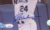 Rickey Henderson Signed San Diego Padres Unfamed 8x10 Holding Plate MLB Photo