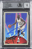 Magic Shaquille O'Neal Signed 1993 Fleer RS #18 Card Auto 10! BAS Slabbed