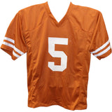 Bijan Robinson Autographed/Signed College Style Orange Jersey Beckett 43435