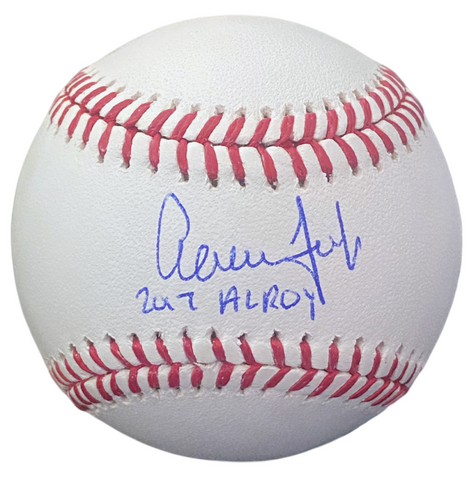 Aaron Judge Autographed "2017 AL ROY" Yankees Official MLB Baseball Fanatics