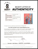 Jerry West & Walt Frazier Autographed Sports Illustrated Cover Beckett #AE08287