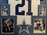 FRAMED DALLAS COWBOYS EZEKIEL ELLIOTT AUTOGRAPHED SIGNED JERSEY BECKETT COA