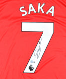 Bukayo Saka Signed Arsenal FC Red Soccer Jersey #7 - Beckett Hologram