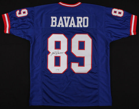 Mark Bavaro Signed New York Giants Blue Jersey (PSA COA) 2xSuper Bowl Champ / TE
