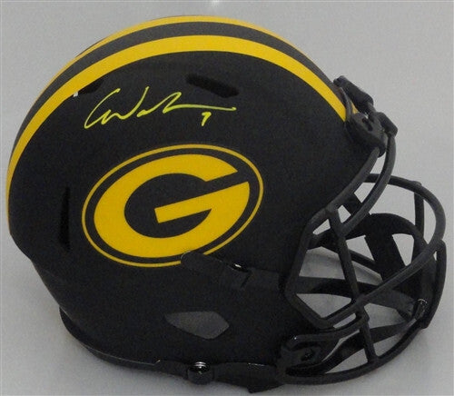 Packers CHRISTIAN WATSON Signed Full Size ECLIPSE Replica Speed Helmet AUTO JSA