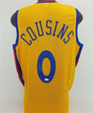 DeMarcus Cousins Signed Golden State Warriors "The Bay" Yellow Jersey (JSA COA)