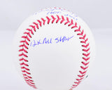 Roberto Alomar Autographed Rawlings OML STAT Baseball - Beckett W Hologram *Blue