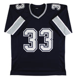 Tony Dorsett "HOF 94" Authentic Signed Navy Pro Style Jersey BAS Witnessed 2