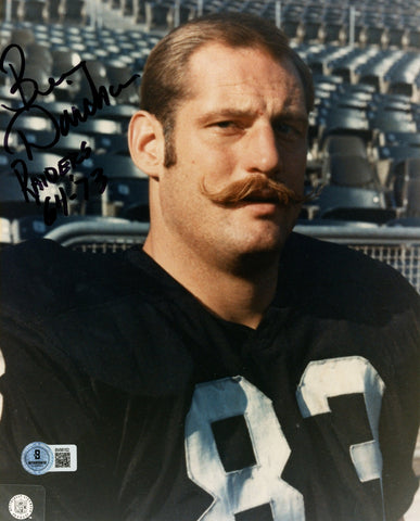 Ben Davidson Autographed/Signed Oakland Raiders 8x10 Photo Beckett 57591
