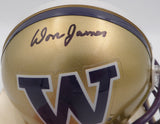Don James Autographed Signed UW Huskies Mini Helmet MCS Holo #68048