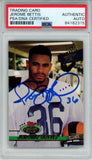 Jerome Bettis Autographed 1993 Stadium Club #108 Trading Card PSA Slab 43728