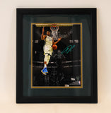 Giannis Antetokounmpo Autographed Milwaukee Bucks Custom Framed 11x14 Photo