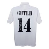 Guti Hernandez Signed Real Madrid Home Soccer Jersey #14 with Beckett Witness