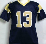 Kurt Warner Autographed Blue/Gold Pro Style Jersey - Beckett W *Black *1
