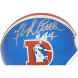 Floyd Little Autographed Denver Broncos VSR4 Replica Mini Helmet BAS 44123