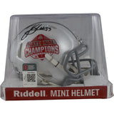 Quinshon Judkins Autographed Ohio State National Champ Mini Helmet Beckett 50046