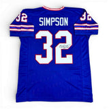 OJ Simpson Autographed Jersey with HOF - Royal - JSA Authenticated