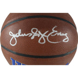 Julius Erving Autographed Philadelphia 76ers Logo Basketball Beckett 54673
