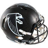 Deion Sanders Autographed Atlanta Falcons Pro TB Helmet Beckett Witness 51726