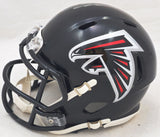 MICHAEL VICK AUTOGRAPHED FALCONS BLACK 03-19 MINI HELMET BECKETT 223742