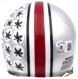 CJ C. J. Stroud Autographed Ohio State Mini Helmet (Smudged) Beckett WN55787