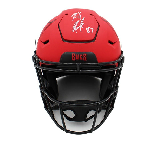 Rob Gronkowski Signed Tampa Bay Buccaneers Speed Flex Authentic Rave NFL Helmet