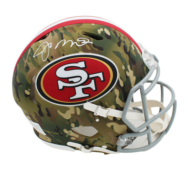 Joe Montana Signed San Francisco 49ers Speed Authentic Camo NFL Helmet