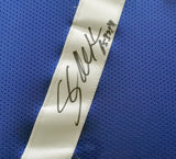 SEATTLE SEAHAWKS SHAUN ALEXANDER AUTOGRAPHED FRAMED BLUE JERSEY BECKETT 200433