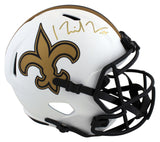 Saints Michael Thomas Signed Lunar Full Size Speed Rep Helmet BAS Witnessed