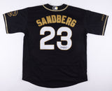 Ryne Sandberg Signed Chicago Cubs Nike Style Black Jersey (JSA COA) HOF 2nd Base