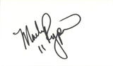 Mark Rypien Autographed Washington Redskins Index Card Beckett 45286