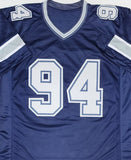 Dallas Cowboys HOF'er CHARLES HALEY Signed Custom Replica Blue Jersey AUTO - BAS