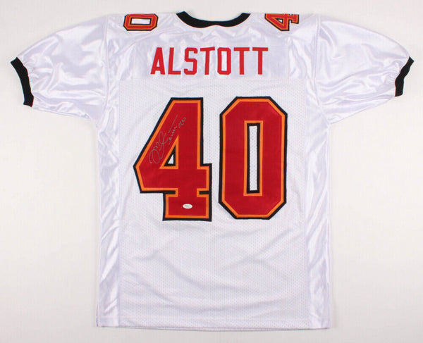 Mike Alstott Signed Tampa Bay Buccaneers Jersey (JSA COA) 6xPro Bowl Fullback
