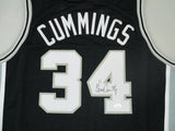 SA Spurs TERRY CUMMINGS Signed Custom Replica Black Jersey AUTO - '83 ROY - JSA