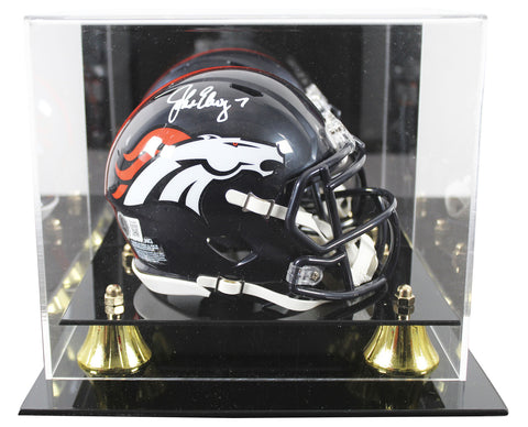 Broncos John Elway Authentic Signed Speed Mini Helmet W/ Case BAS Witnessed