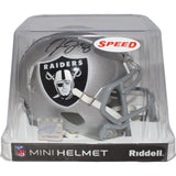 Josh Jacobs Autographed Las Vegas Raiders Mini Helmet Beckett 42811