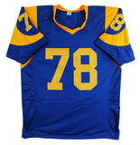 Jackie Slater Signed Los Angeles Rams Jersey Inscribed "Big Bad Jackie"/ Beckett