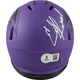 Ed Reed Autographed Baltimore Ravens Rave Mini Helmet Beckett Witness 49251