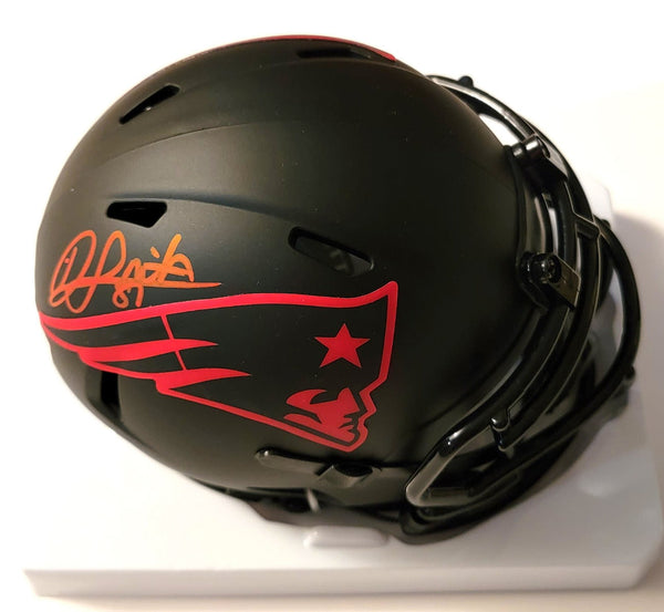 Jonnu Smith Autographed New England Patriots Riddell Eclipse Mini Helmet Beckett