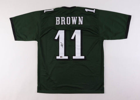 A J Brown Signed Philadelphia Eagles Green Jersey (Beckett) 2019 2nd Round Pick