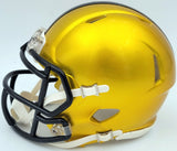 TERRY BRADSHAW AUTOGRAPHED STEELERS FLASH YELLOW MINI HELMET BECKETT QR 201705